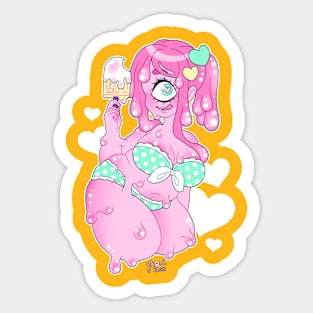 Slime Summer Babe Sticker